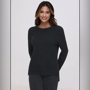 525 America women's crewneck shaker or ribbed knit sweater